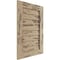 Ekena Millwork Timberthane Pecky Cypress Vertical Faux Wood Non-Functional Gable Vent, Primed Tan, 36"W x 45"H GVURVE36X45DPCPR - alternate 3